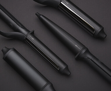 ghd curling wands in black