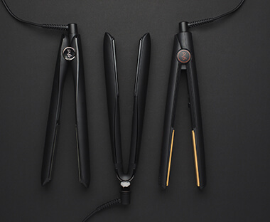 ghd hair straighteners in black