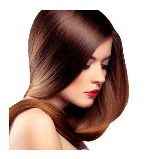 Brown hair colour result at ICONIC Hairdressing