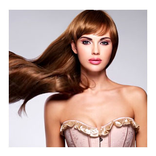 Brown hair colour result at ICONIC Hairdressing