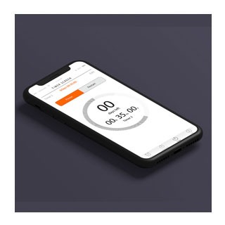 Phone showing a timer for hair colour development